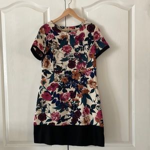 George pretty multicoloured unlined shift dress SIZE US 8